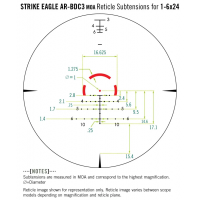Прицел Vortex Strike Eagle 1-6X24, AR-BDC3 (MOA)